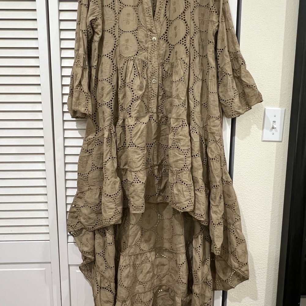 Elegant Tan Women's Dress